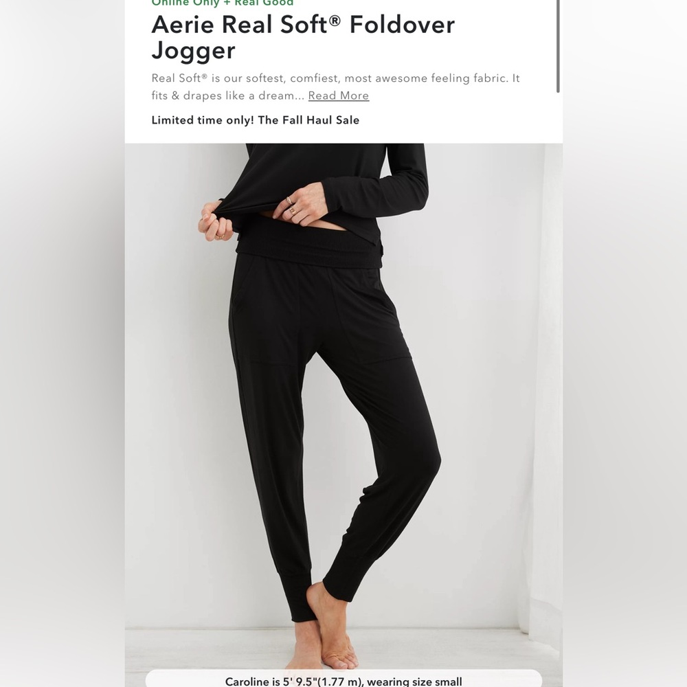 Aerie Foldover Jogger